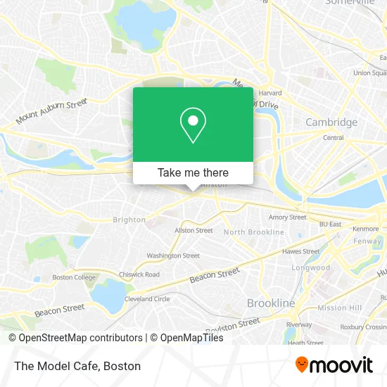 The Model Cafe map