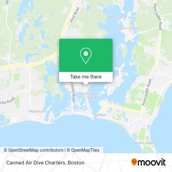 Canned Air Dive Charters map