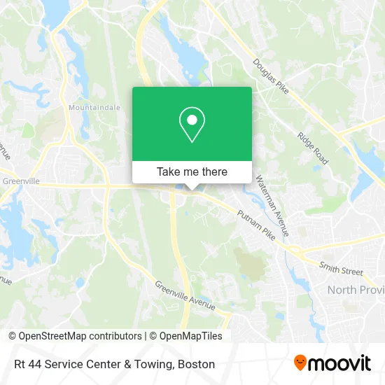 Rt 44 Service Center & Towing map
