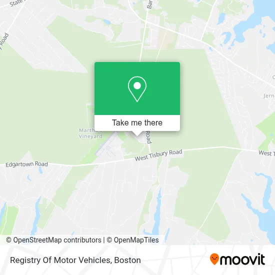 Registry Of Motor Vehicles map