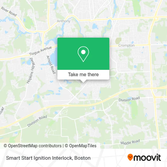 Smart Start Ignition Interlock map