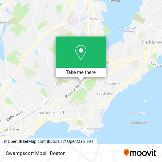 Swampscott Mobil map