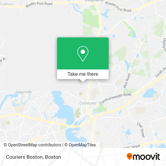 Couriers Boston map
