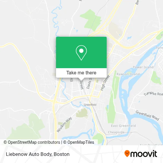 Liebenow Auto Body map