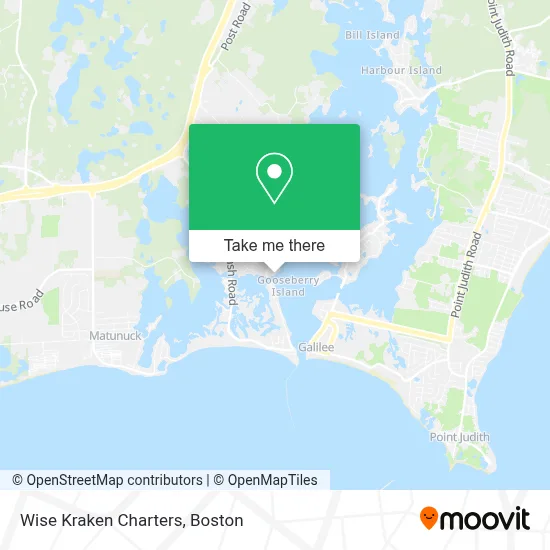 Wise Kraken Charters map