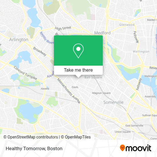 Healthy Tomorrow map