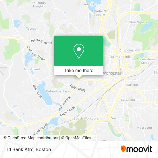Td Bank Atm map