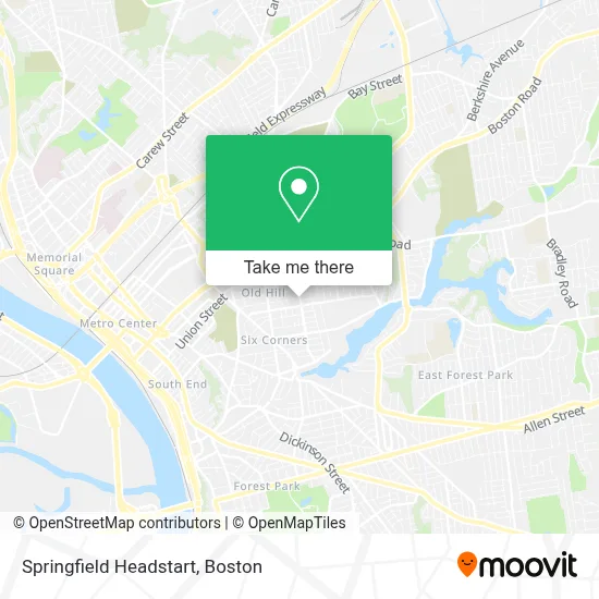 Springfield Headstart map