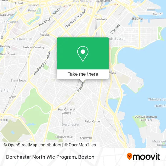 Dorchester North Wic Program map