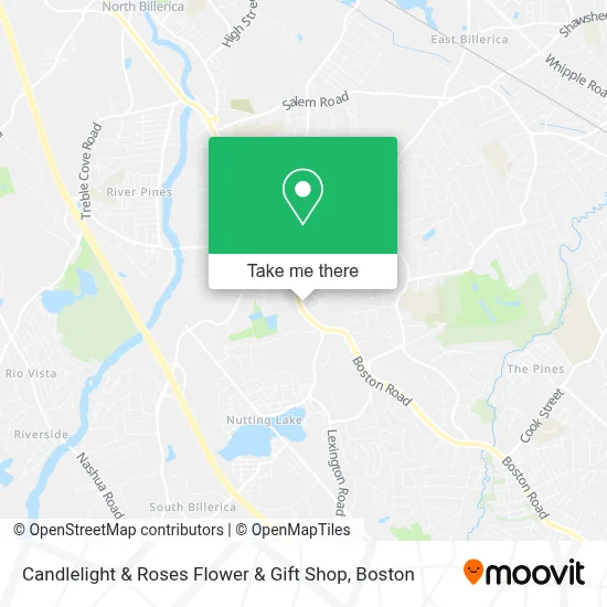 Candlelight & Roses Flower & Gift Shop map