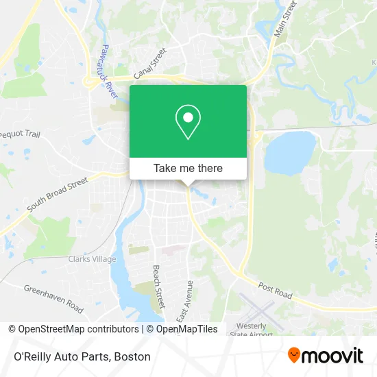 O'Reilly Auto Parts map