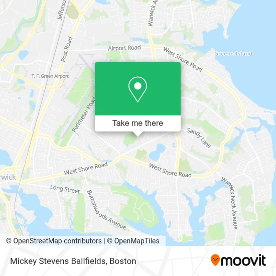 Mickey Stevens Ballfields map