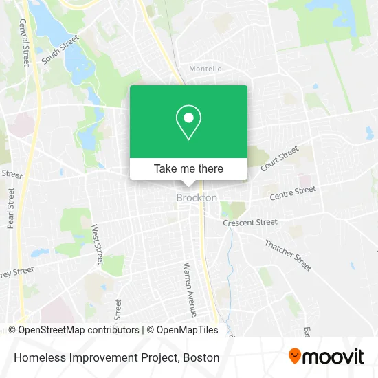 Homeless Improvement Project map