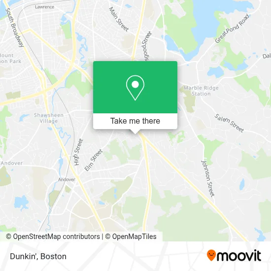 Dunkin' map