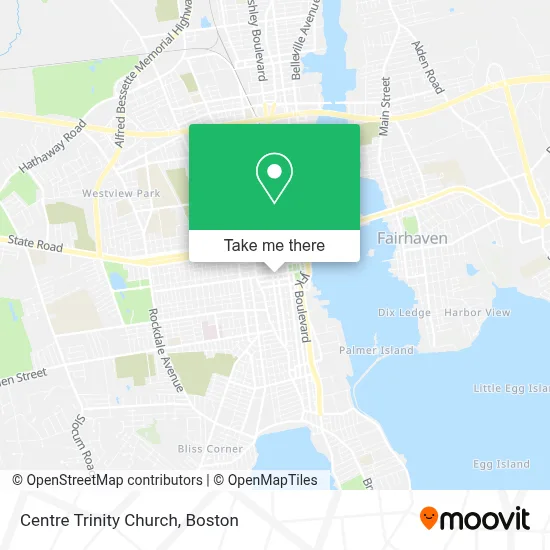 Centre Trinity Church map