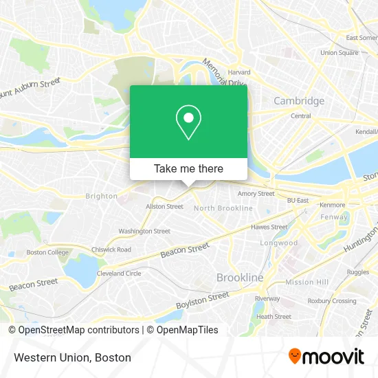 Western Union map