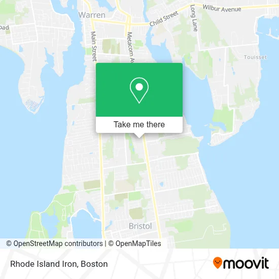 Rhode Island Iron map