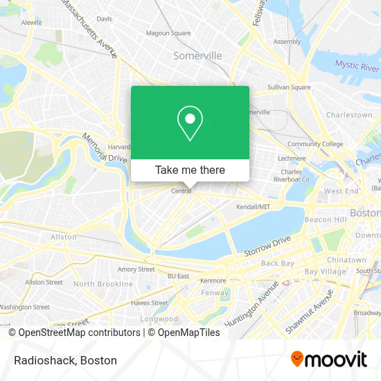 Radioshack map