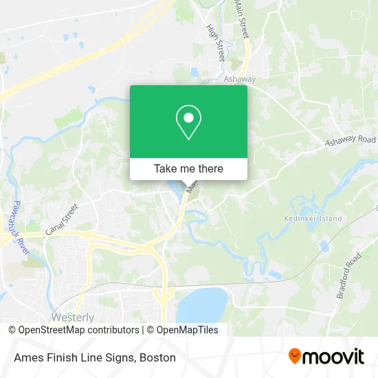 Ames Finish Line Signs map
