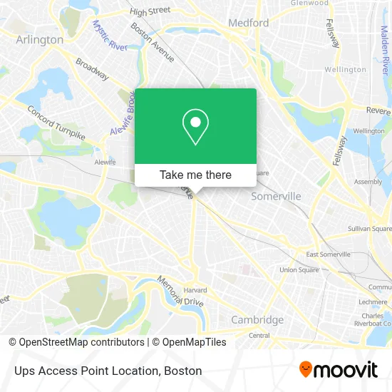 Ups Access Point Location map