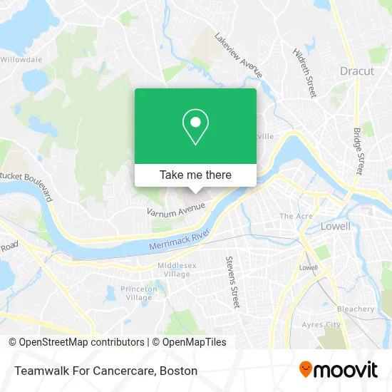 Teamwalk For Cancercare map