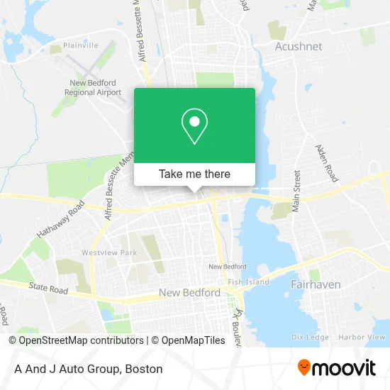 A And J Auto Group map