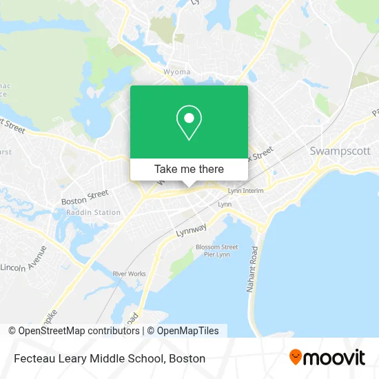 Fecteau Leary Middle School map