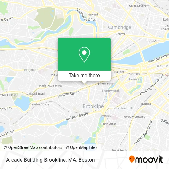 Arcade Building-Brookline, MA map
