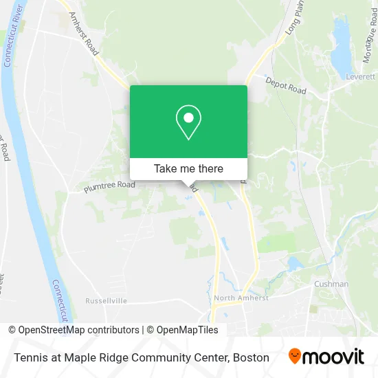 Tennis at Maple Ridge Community Center map