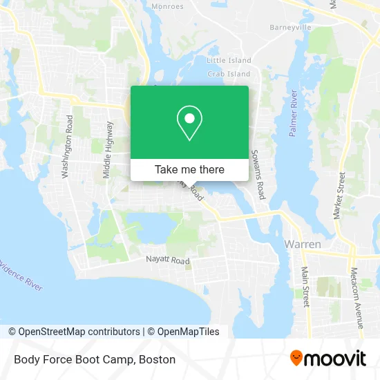 Body Force Boot Camp map