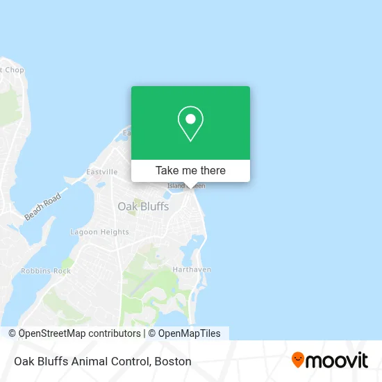 Oak Bluffs Animal Control map