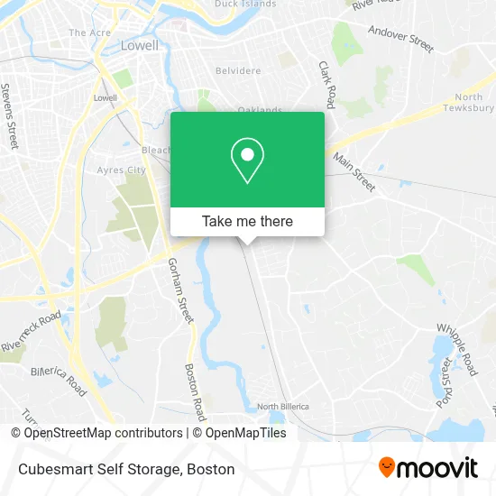 Cubesmart Self Storage map