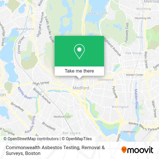 Commonwealth Asbestos Testing, Removal & Surveys map