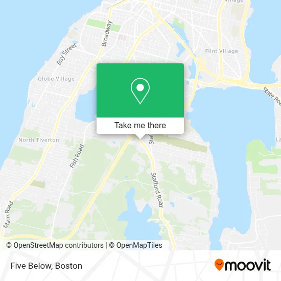 Five Below map