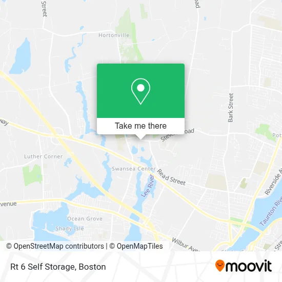 Rt 6 Self Storage map