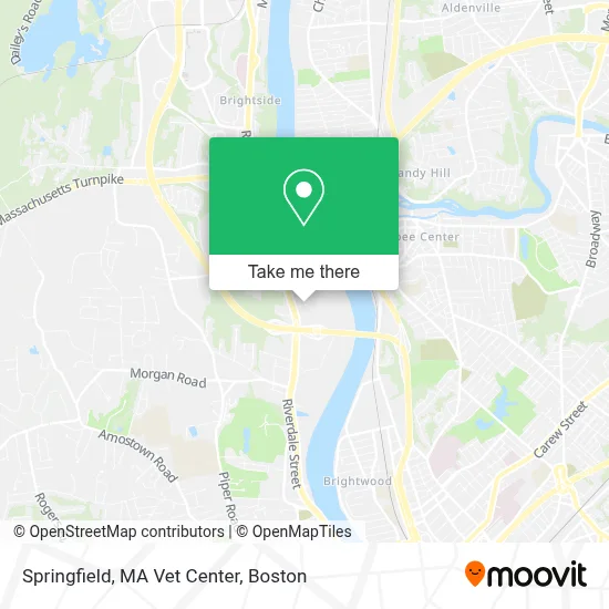 Springfield, MA Vet Center map