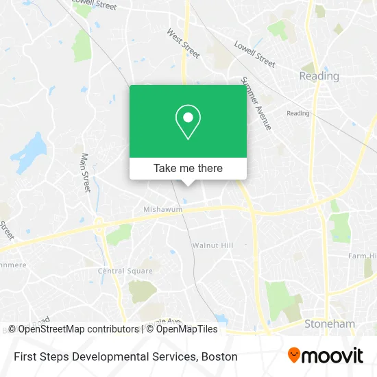First Steps Developmental Services map