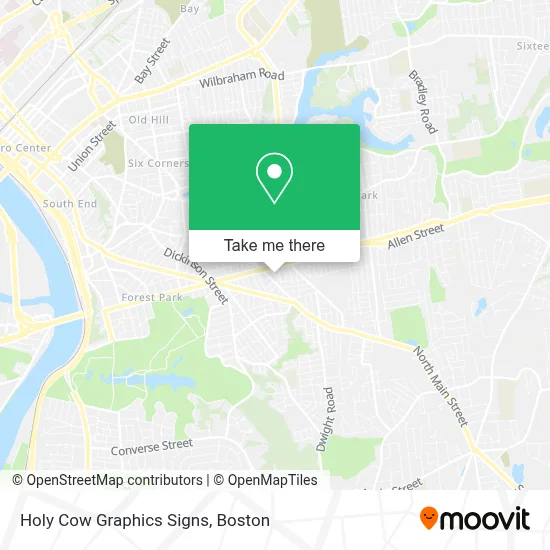 Holy Cow Graphics Signs map