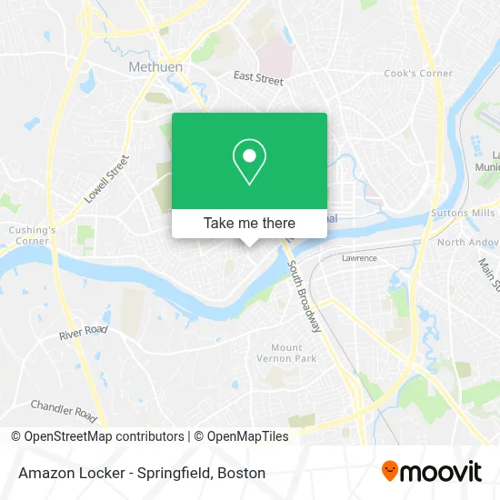 Amazon Locker - Springfield map