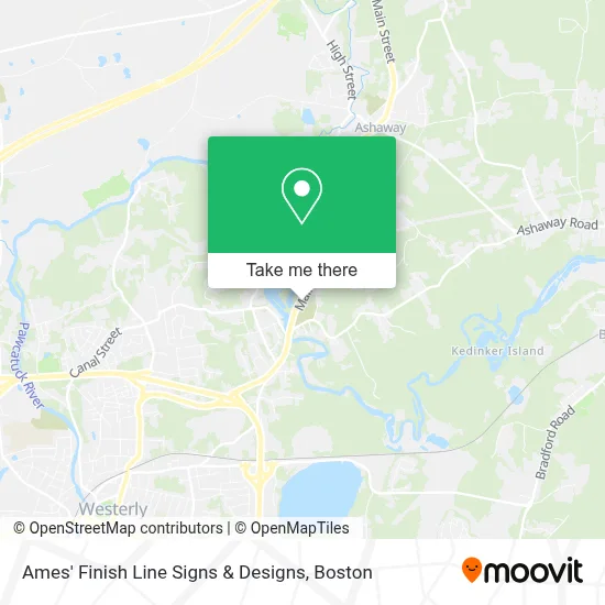 Ames' Finish Line Signs & Designs map