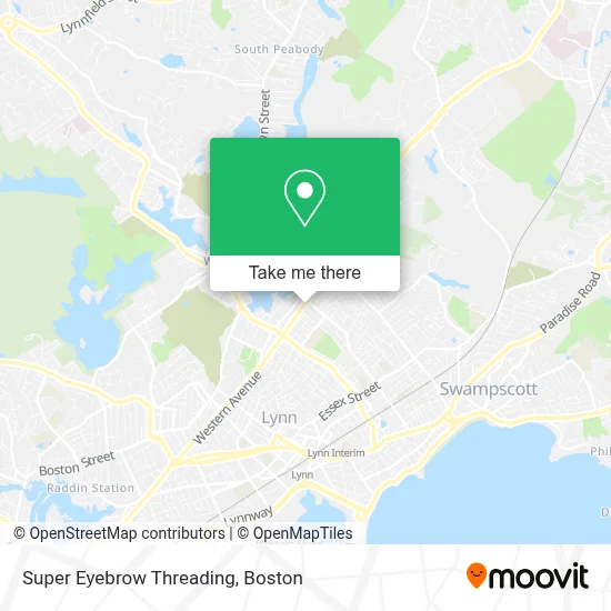 Super Eyebrow Threading map