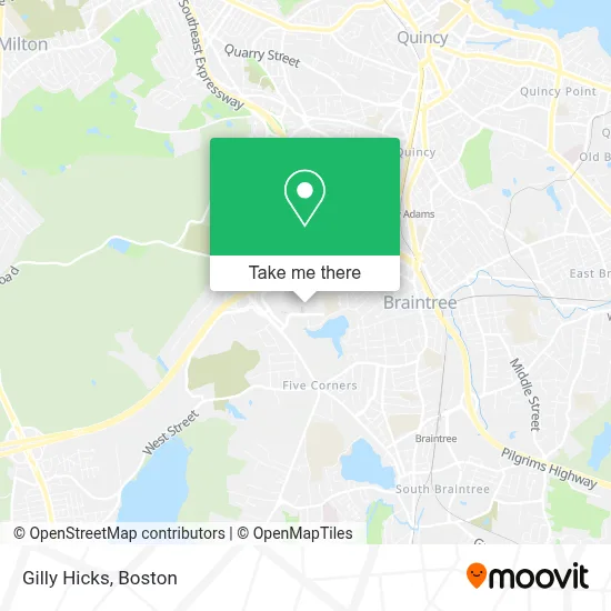 Gilly Hicks map