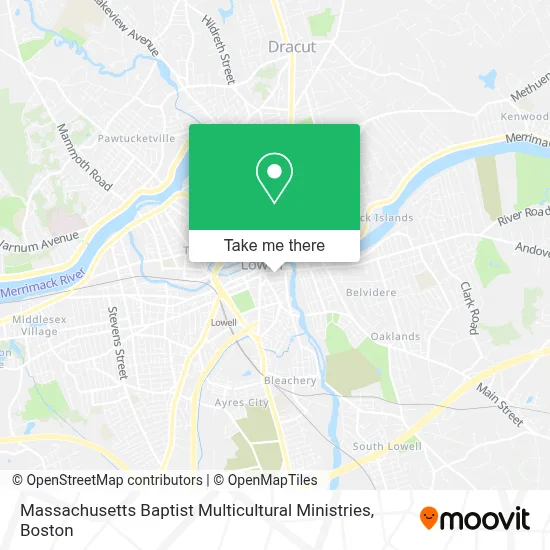 Massachusetts Baptist Multicultural Ministries map