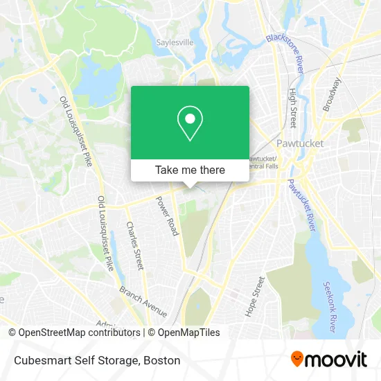 Cubesmart Self Storage map