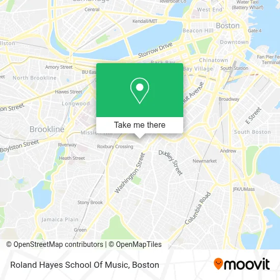Roland Hayes School Of Music map
