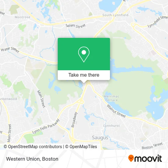 Western Union map