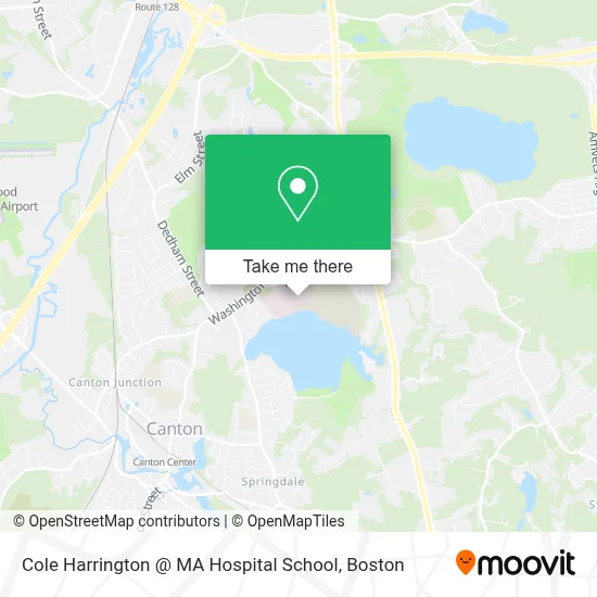 Cole Harrington @ MA Hospital School map