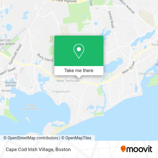 Cape Cod Irish Village map