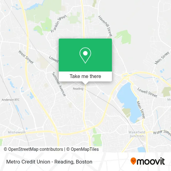 Metro Credit Union - Reading map