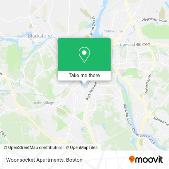 Woonsocket Apartments map